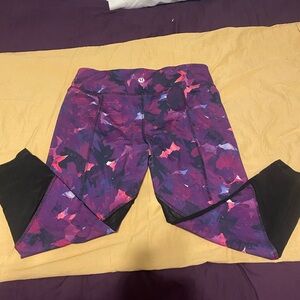 Lululemon Athletica Purple and Pink Leggings for Active Wear